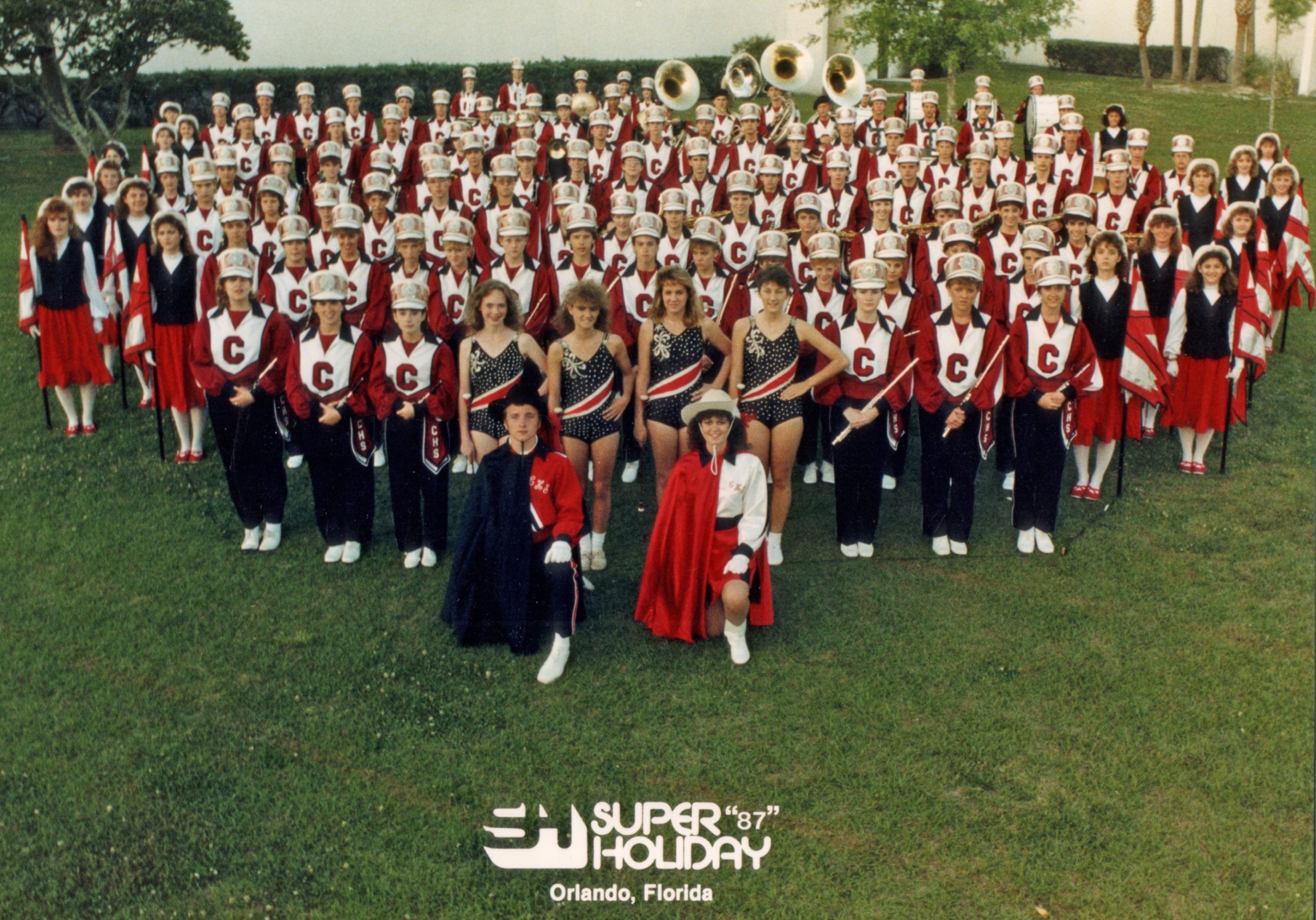 1986-87 Central High School Band on their Florida festival trip